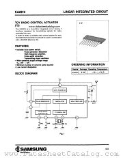 KA2310 datasheet pdf Samsung Electronic