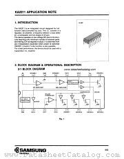 KA2311 datasheet pdf Samsung Electronic