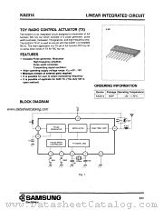 KA2314 datasheet pdf Samsung Electronic