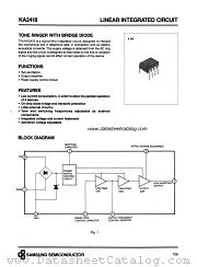 KA2418 datasheet pdf Samsung Electronic