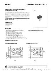 KA2803 datasheet pdf Samsung Electronic