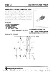 KA385-1.2 datasheet pdf Samsung Electronic