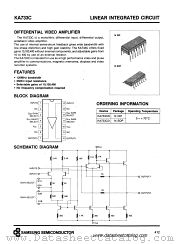 KA733C datasheet pdf Samsung Electronic