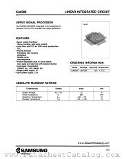 KA8309 datasheet pdf Samsung Electronic