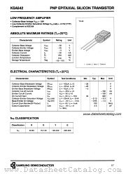 KSA542 datasheet pdf Samsung Electronic