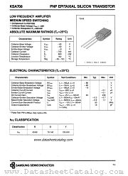 KSA708 datasheet pdf Samsung Electronic