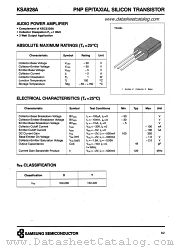 KSA928A datasheet pdf Samsung Electronic