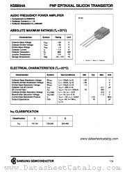 KSB564A datasheet pdf Samsung Electronic