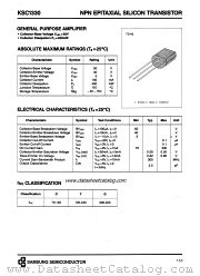 KSC1330 datasheet pdf Samsung Electronic