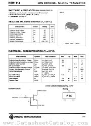 KSR1114 datasheet pdf Samsung Electronic