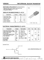 KSR2003 datasheet pdf Samsung Electronic