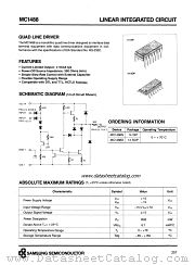 MC1488N datasheet pdf Samsung Electronic