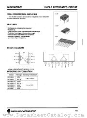 MC4558ACN datasheet pdf Samsung Electronic