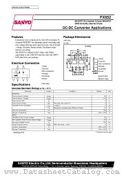 FX852 datasheet pdf SANYO