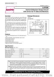 LA7836 datasheet pdf SANYO