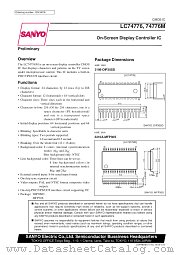 LC74776 datasheet pdf SANYO