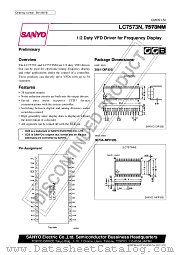 LC7573N datasheet pdf SANYO