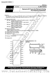 LM7005 datasheet pdf SANYO