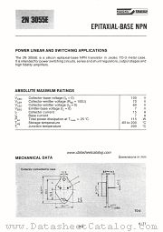 2N3055E datasheet pdf SGS-ATES