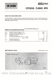 2N3440S datasheet pdf SGS-ATES