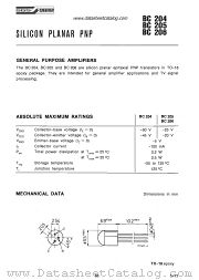 BC204B datasheet pdf SGS-ATES