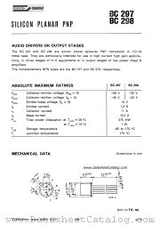 BC298 datasheet pdf SGS-ATES