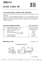 BC477A datasheet pdf SGS-ATES