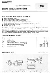 L146 datasheet pdf SGS-ATES