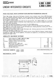 L204 datasheet pdf SGS-ATES