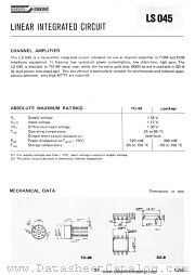 LS045 datasheet pdf SGS-ATES