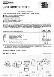 LS204A datasheet pdf SGS-ATES