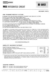 M5912 datasheet pdf SGS-ATES