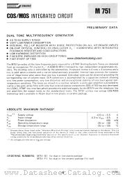 M751 datasheet pdf SGS-ATES