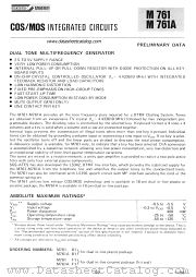 M761A datasheet pdf SGS-ATES