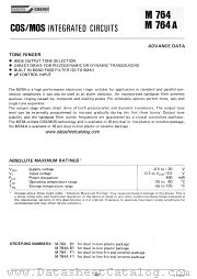 M764A datasheet pdf SGS-ATES