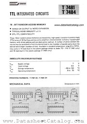 T7484B1 datasheet pdf SGS-ATES