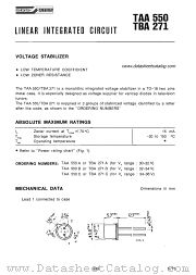 TBA271 datasheet pdf SGS-ATES