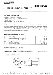 TBA625A datasheet pdf SGS-ATES