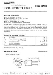 TBA625B datasheet pdf SGS-ATES