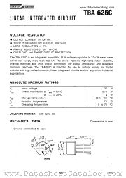 TBA625C datasheet pdf SGS-ATES