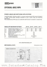 BD705 datasheet pdf SGS-ATES