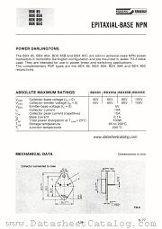 BDX85C datasheet pdf SGS-ATES