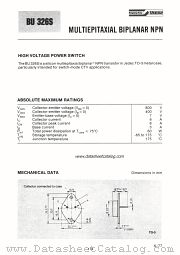 BU326S datasheet pdf SGS-ATES