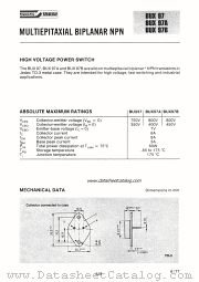 BUX97B datasheet pdf SGS-ATES