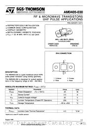 AM0405-030 datasheet pdf SGS Thomson Microelectronics