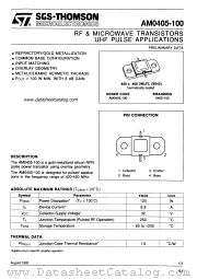 AM0405-100 datasheet pdf SGS Thomson Microelectronics