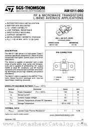 1011-060 datasheet pdf SGS Thomson Microelectronics