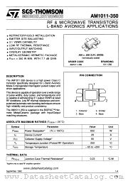 AM1011-350 datasheet pdf SGS Thomson Microelectronics