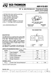 1416-1 datasheet pdf SGS Thomson Microelectronics