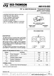 1416-3 datasheet pdf SGS Thomson Microelectronics